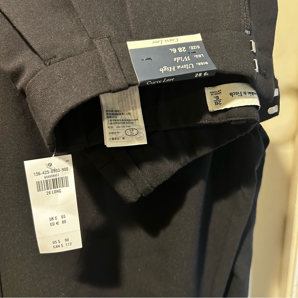 Curve Love A&F Sloane Tailored Pant